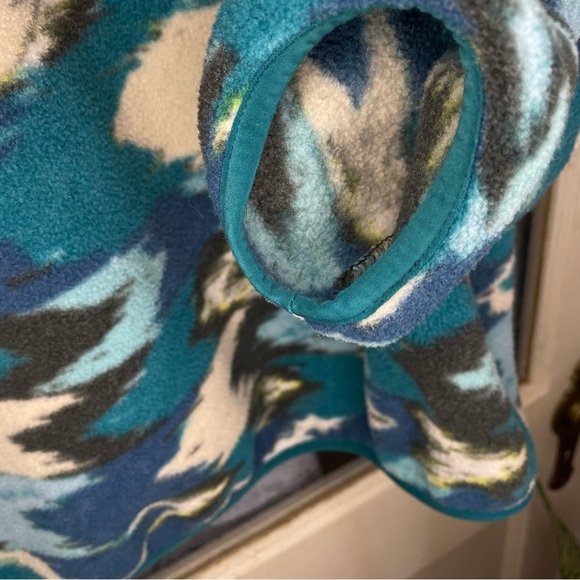 Vintage Med Synchilla Trout Tales Elwha Blue Snap-T Fleece - Picture 10 of 16